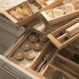 +PlusPoints beech wood drawer storage system