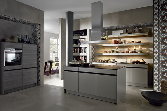 SieMatic SC 66 displayed in Cashmere Grey