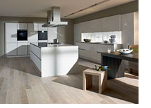 SieMatic S2 kitchen in Lotus White with integrated SieMaticGrid